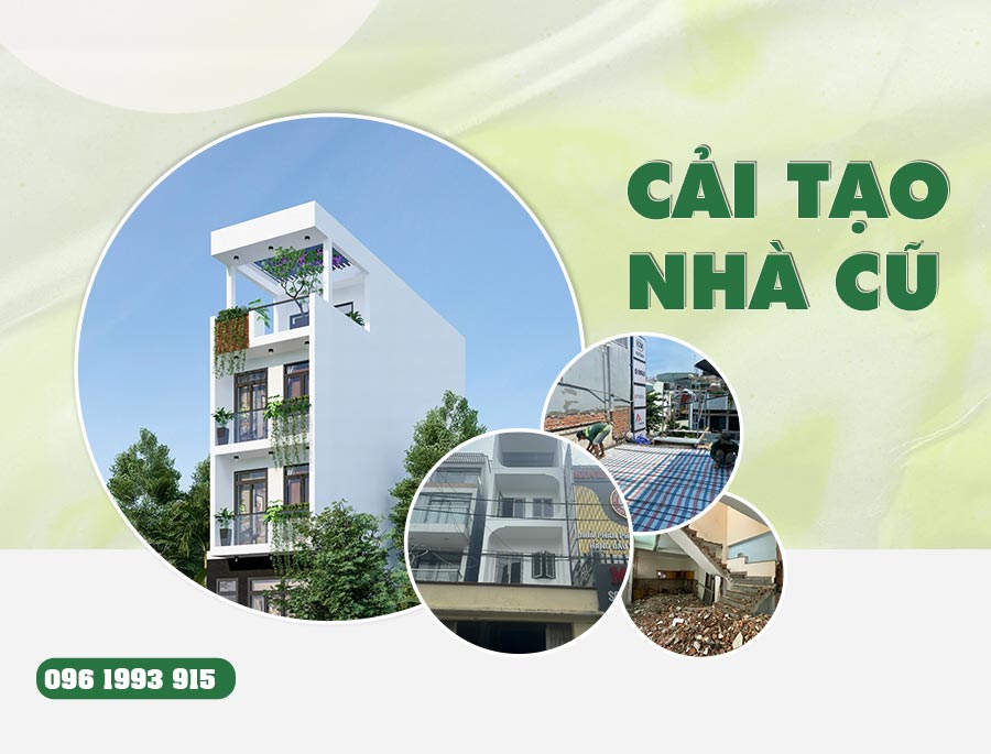 Cải tạo nhà cũ thành nhà mới nhanh chất lượng đẹp trọn gói Cải tạo nhà cũ thành nhà mới nhanh chất lượng đẹp trọn gói